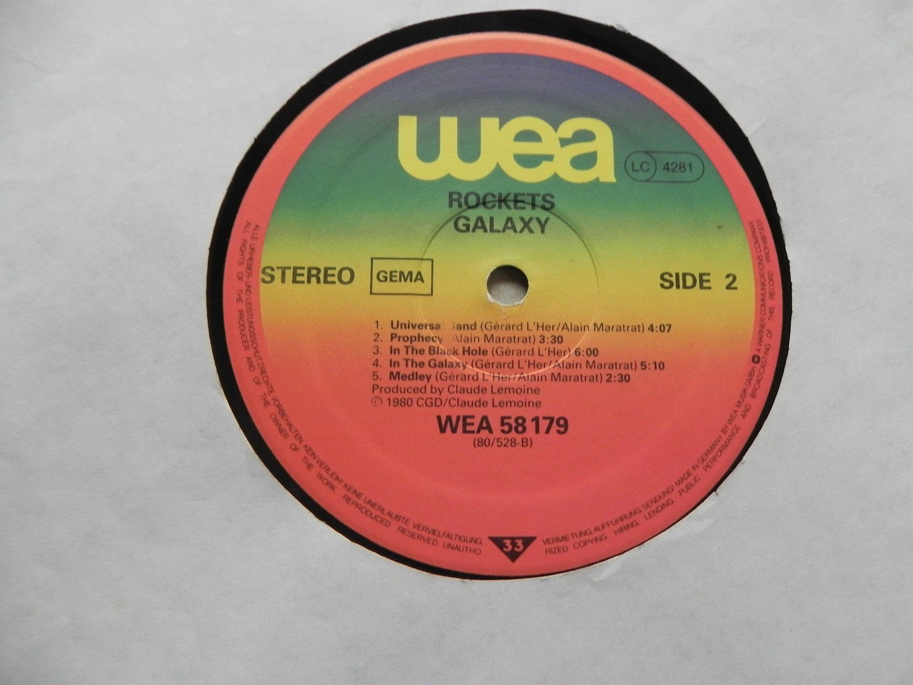 Schallplatten: LP Italo Disco Electro Synth Pop Rockets 1980 Galaxy – Gebraucht aus Siebnen von krimsie 7