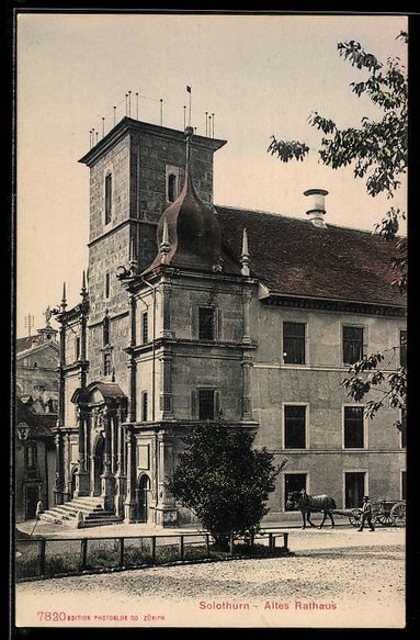 Cartoline postali: AK Solothurn, Altes Rathaus – Usato da Berlin venduto da bartko-reher