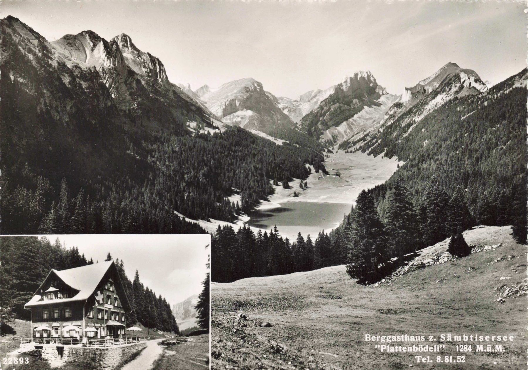 Ansichtskarten: Berggasthaus sämbtisersee plattenbödeli G – Gebraucht aus Biasca von Blenio71