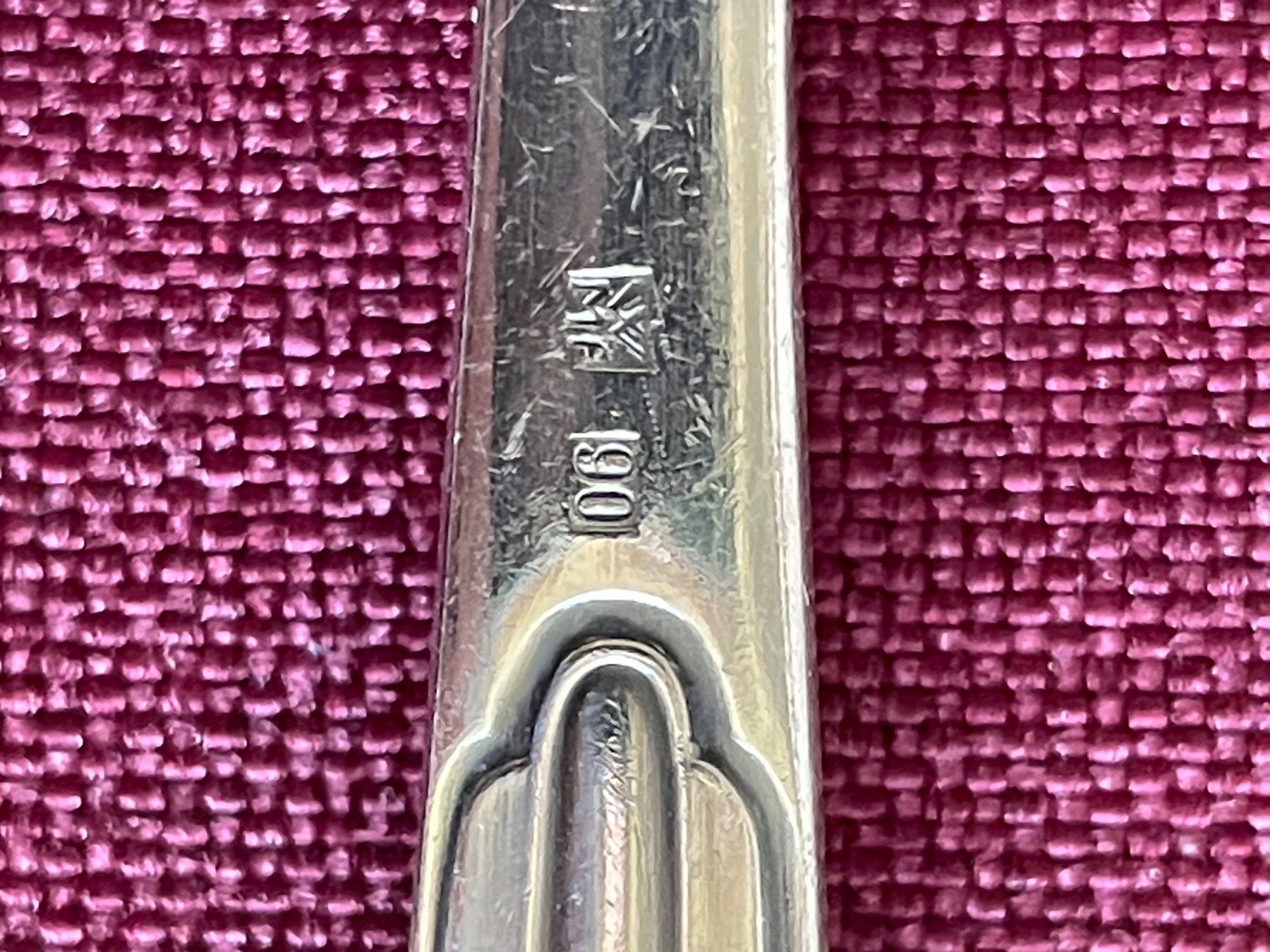 WMF Set di posate: 10 Menu Gabeln WMF Fächer 90 versilbert – Usato da Bern venduto da juline 1