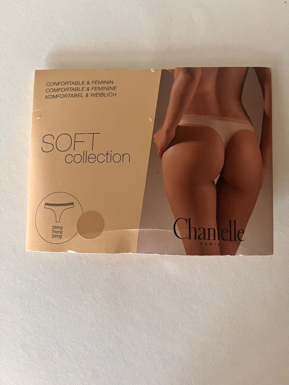 Chantelle Altra biancheria intima: String, Soft Collection, CHANTELLE, Grösse 36, Nude – Nuovo e nell'imballaggio originale da Rudolfstetten venduto da gst_g7xl