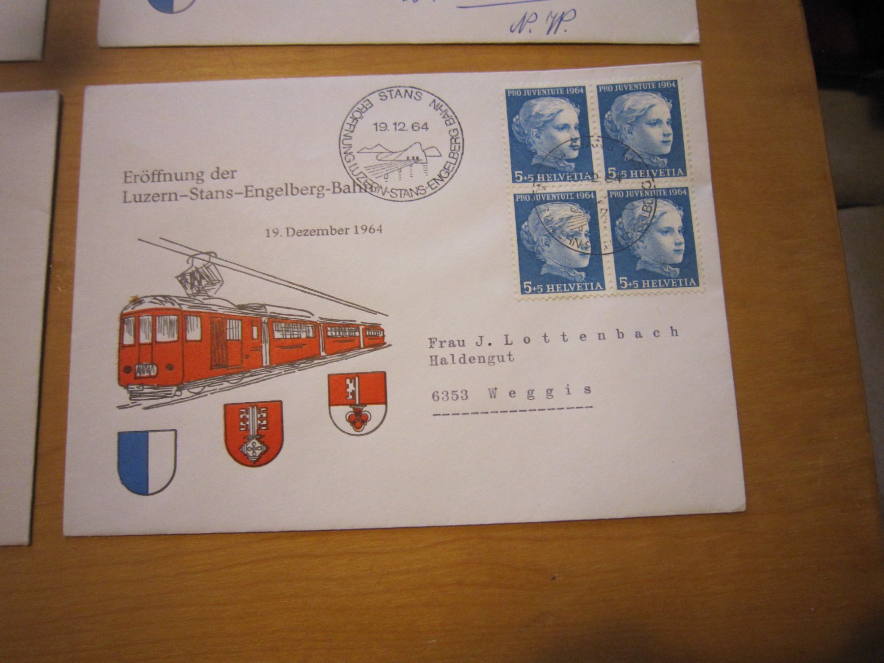 Tutti i francobolli: 1964 Luzern Stans Engelberg – Usato da Gordola venduto da Polentaefung 1