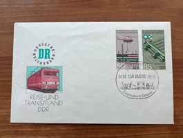 DDR Dessau Sonderstempel Bahn Brief1990 (E1651)