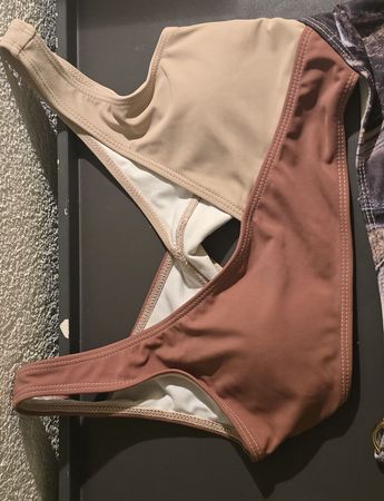 Bikini two-tone beige and brown used condition