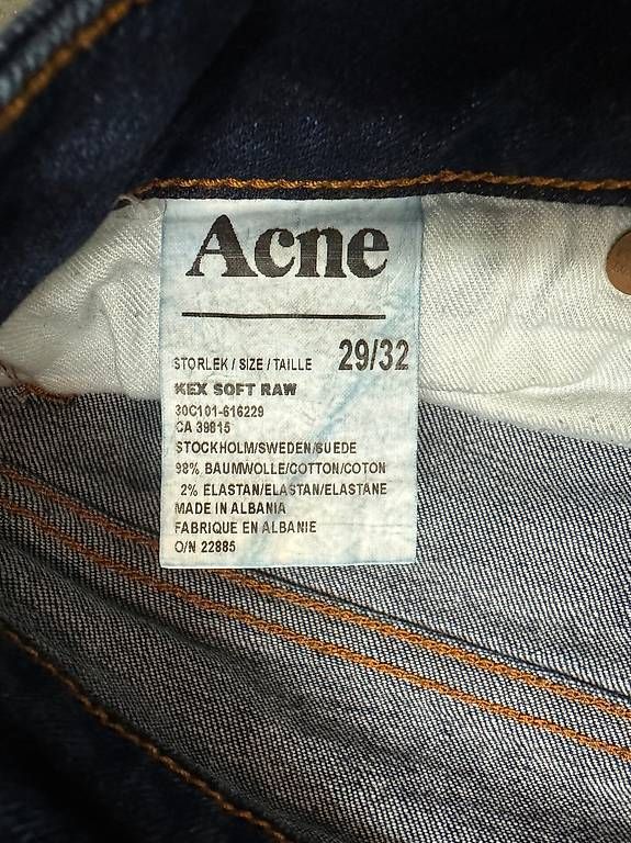 Acne Studios Jeans: Acne Jeans 29/32 Raw Denim – Gebraucht aus Zürich von mic_key 1