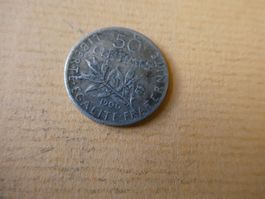 Frankreich 1900, 50 Centimes - Silber