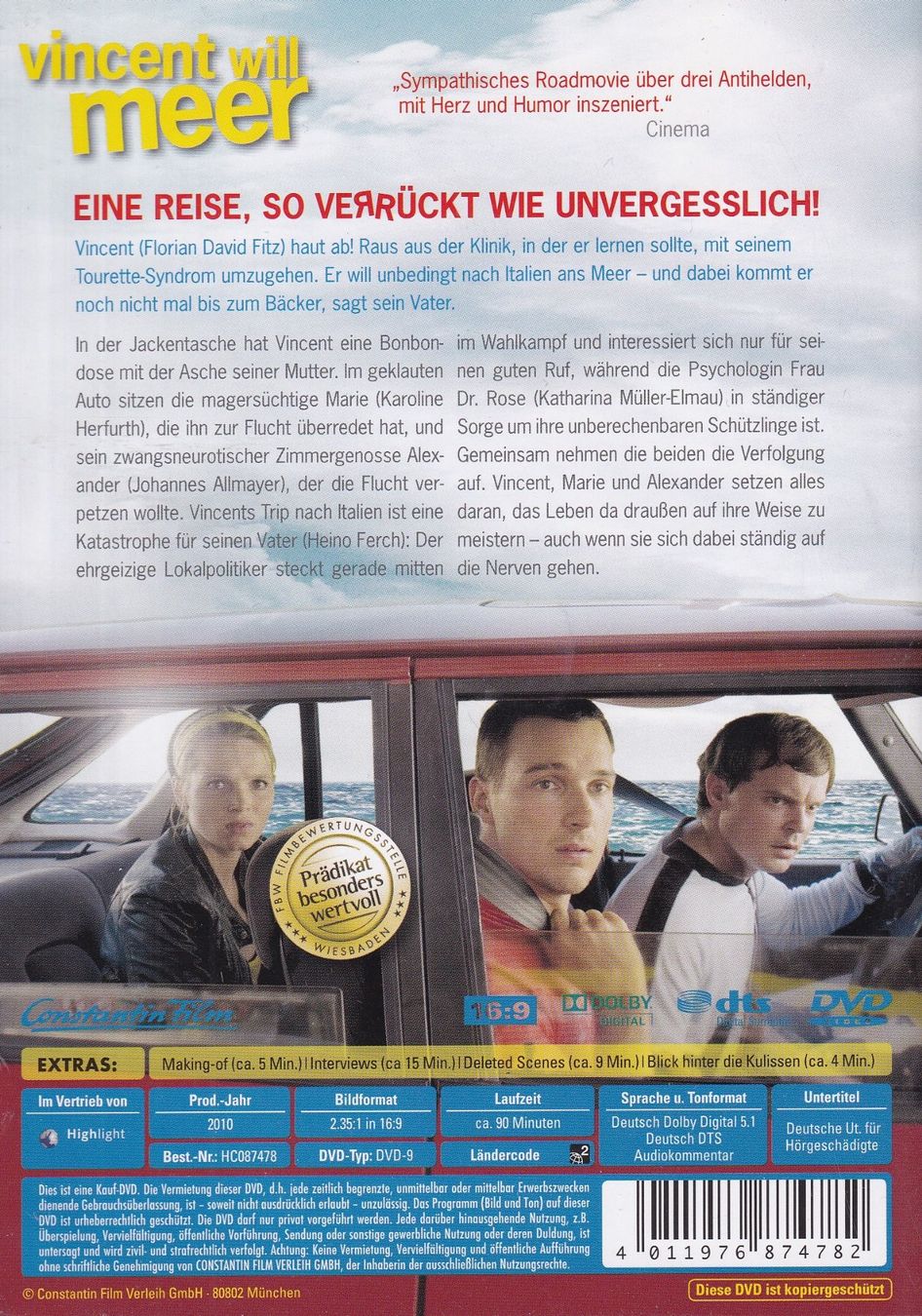 Alle DVDs: DVD ab Fr. 1.--, Vincent will meer – Gebraucht aus Lausen von Mondeo10628 1