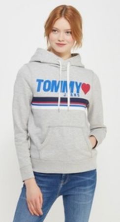 Tommy Jeans Sweat à capuche gris    t.S