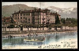 AK Vevey, Hotel du Lac, 1904