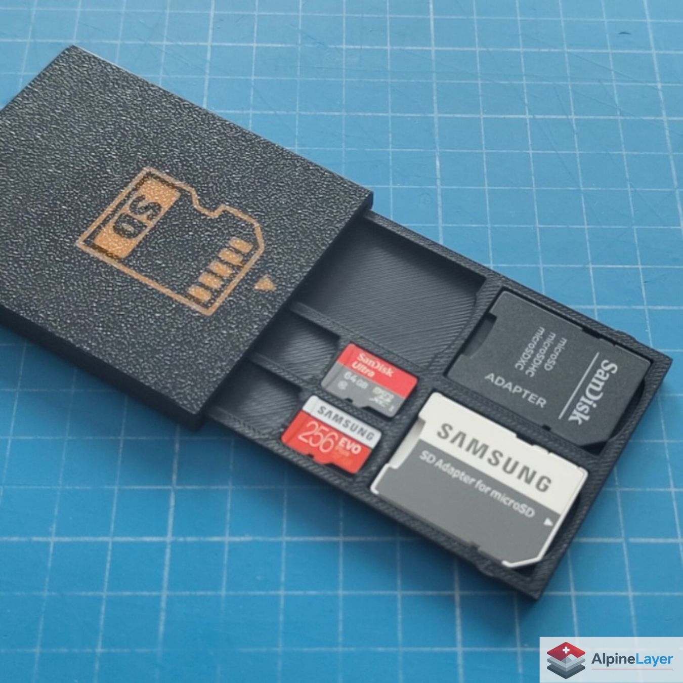 Altro in  Abbigliamento & Accessori: Slim SD Card Holder 3D Printed Case Black – Nuovo (secondo la descrizione) da Losone venduto da AlpineLayer 1