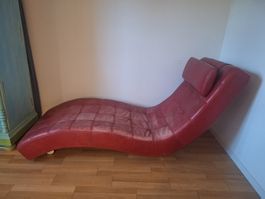 Liegesessel aus Echtleder