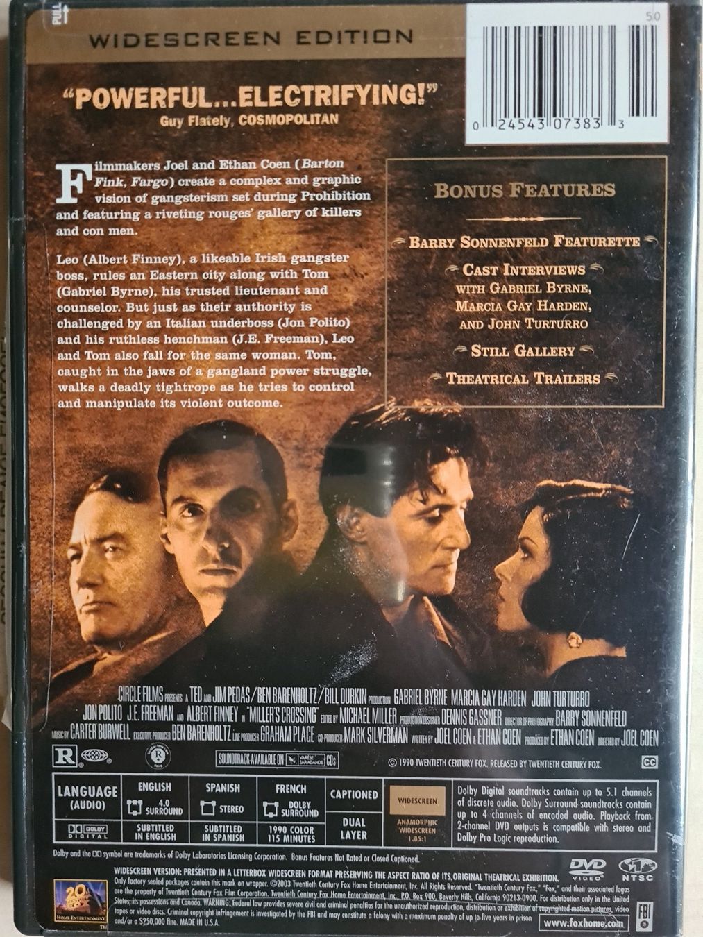 Tutti i DVDs: DVD video "Miller's Crossing"  Coen brothers – Usato da Zürich venduto da ste_sk6k 1