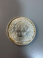 2 Franken 1967 Helvetia Münze guter Zustand