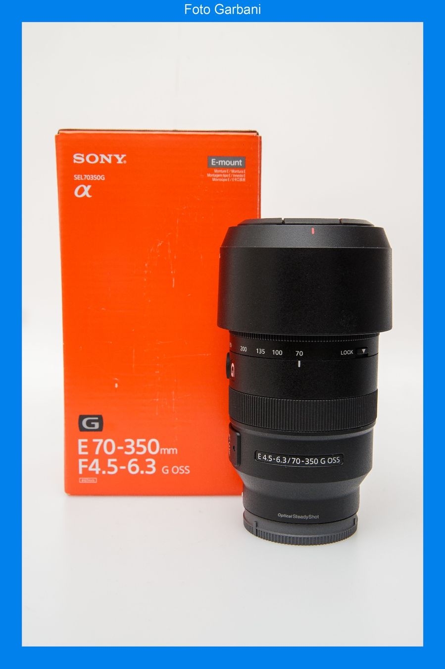 Sony Obiettivi: Sony E 70-350mm f4.5-6.3 G OSS – Usato da Muralto venduto da FotoGarbani