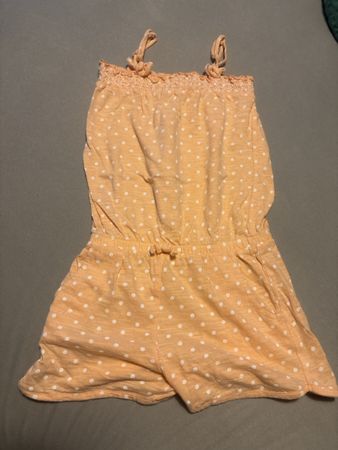 Sommerlicher Mädchen Jumpsuit mit Pünktli, Grösse 110