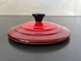 Couvercle en céramique, Le Creuset, Ø 10 cm, rouge cerise