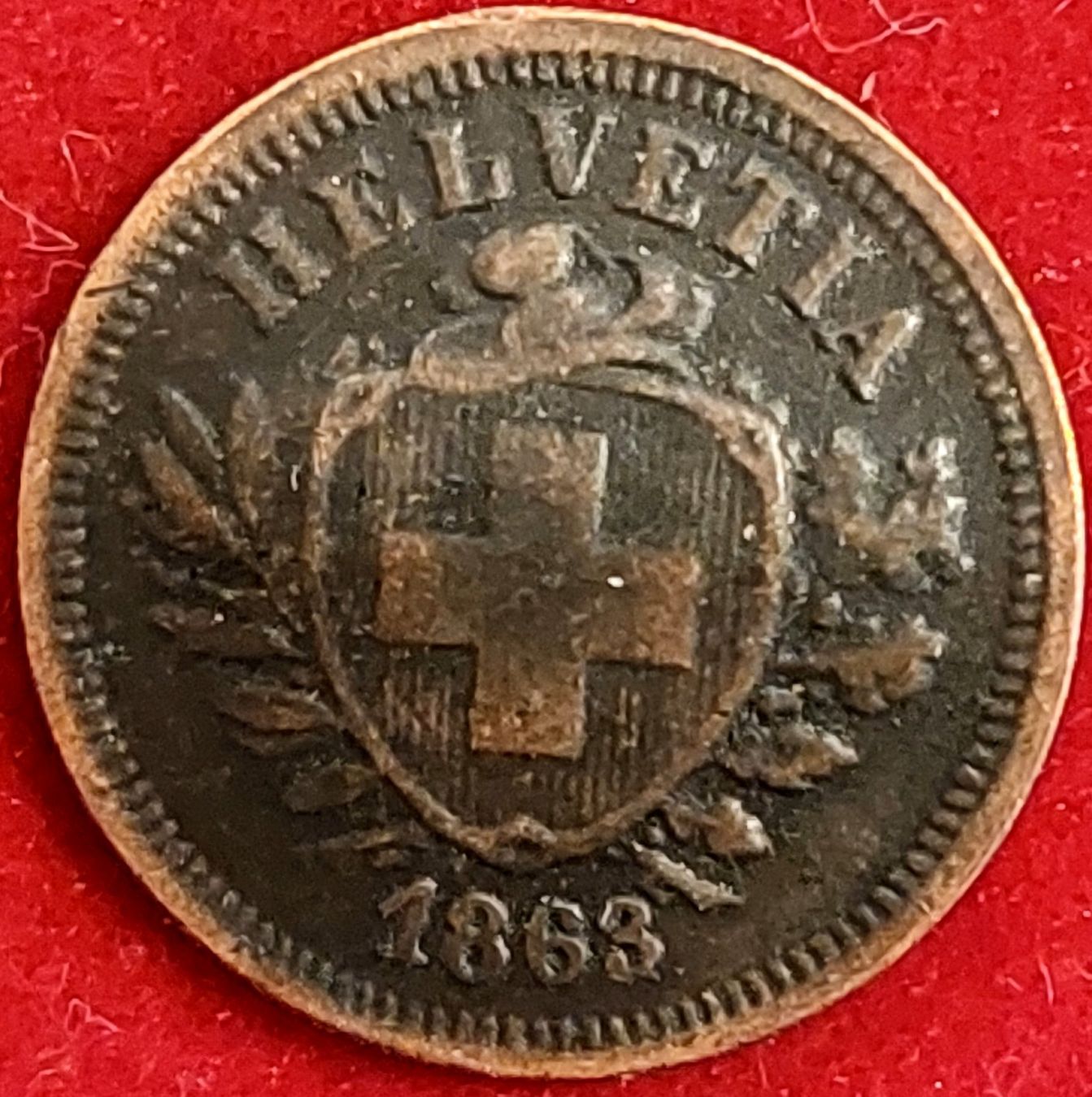 Tutti le monete: 1 Rappen 1863 (Replica) – Usato da Arch venduto da repros