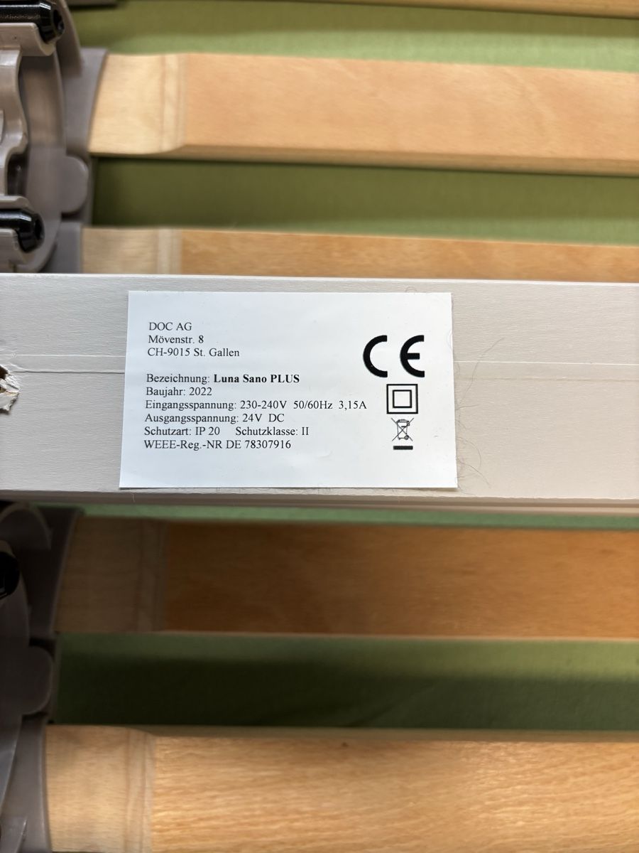 Pfister Reti a doghe: Elektrischer Lattenrost LUNA - Sano 2Mem – Usato da Uster venduto da Rsuri68 3