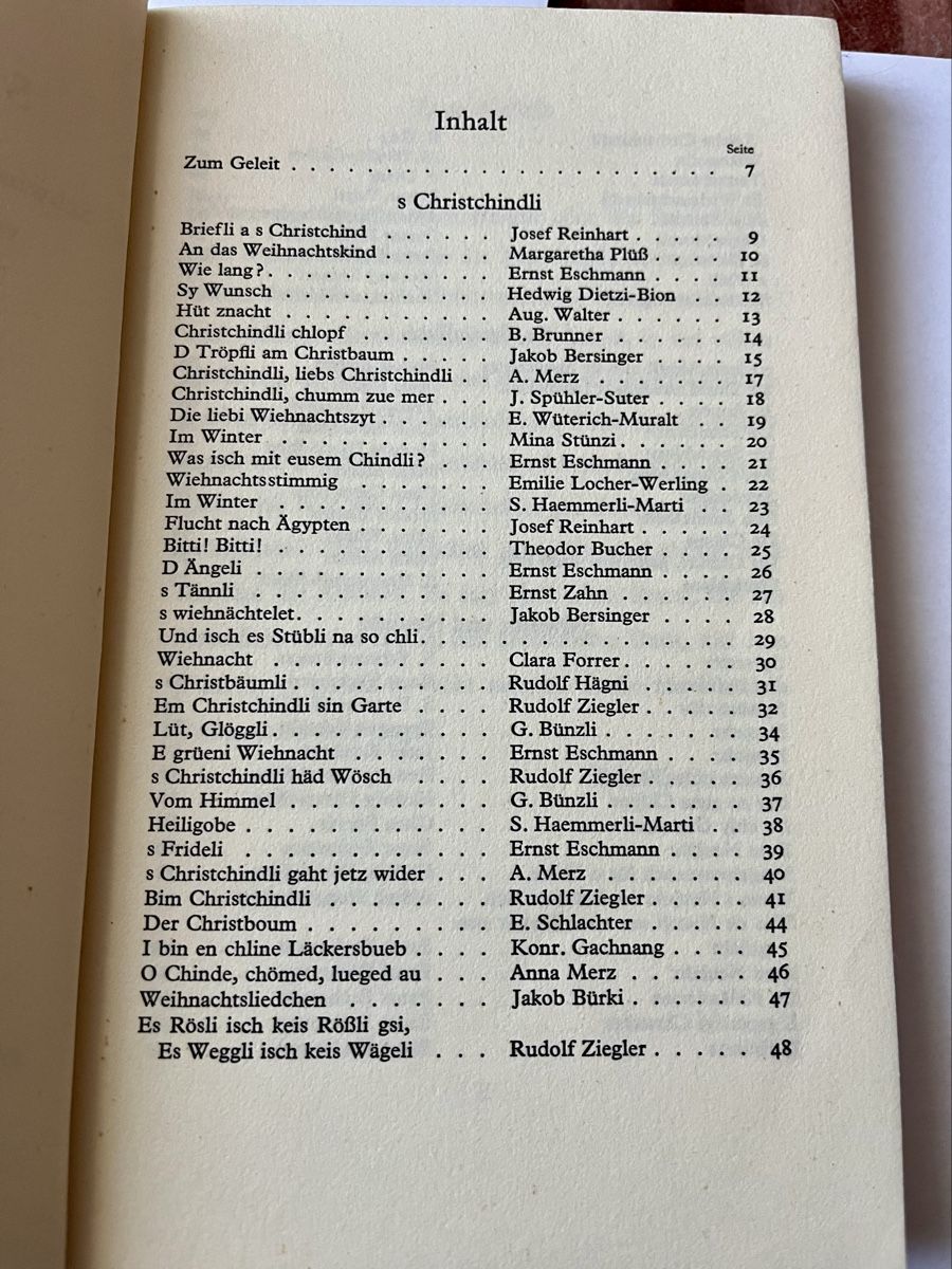 Libri: S Christchindli Schwyzerdütschi Gedichtli – Usato da Hermetschwil - Staffeln venduto da Juergso 3