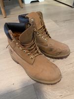 Timberland Boots, SIZE 10 US Tan Leather Lace-up, Used