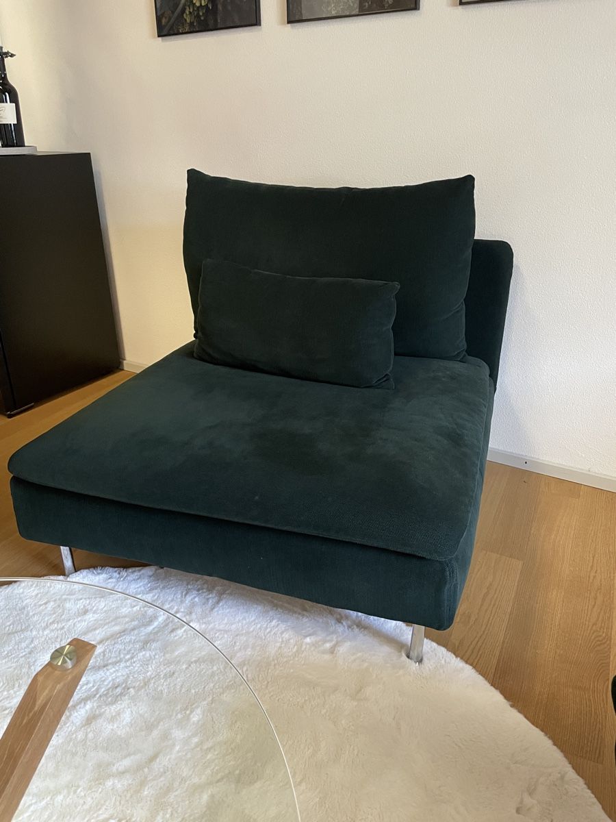 Ikea Sofas: Recamiere / Sofas / Sessel / SÖDERHAMN Tallmyra Dunkelgrün – D'occasion à Winterthur par lue_sqt9 3