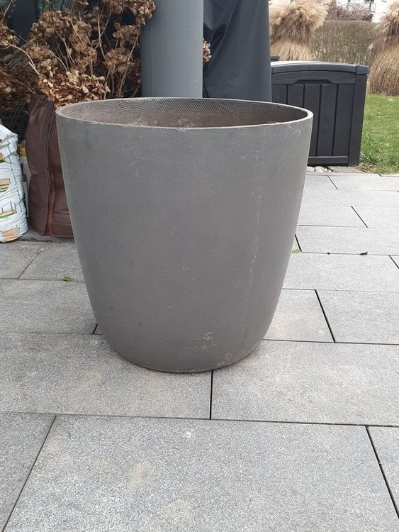 2 Eternit Blumentopf Blumen Pflanzen Topf Garten Topf Kaufen auf Ricardo