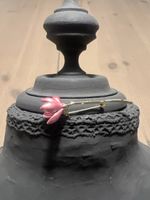 Vintage Brosche, zarte rosa Blüte
