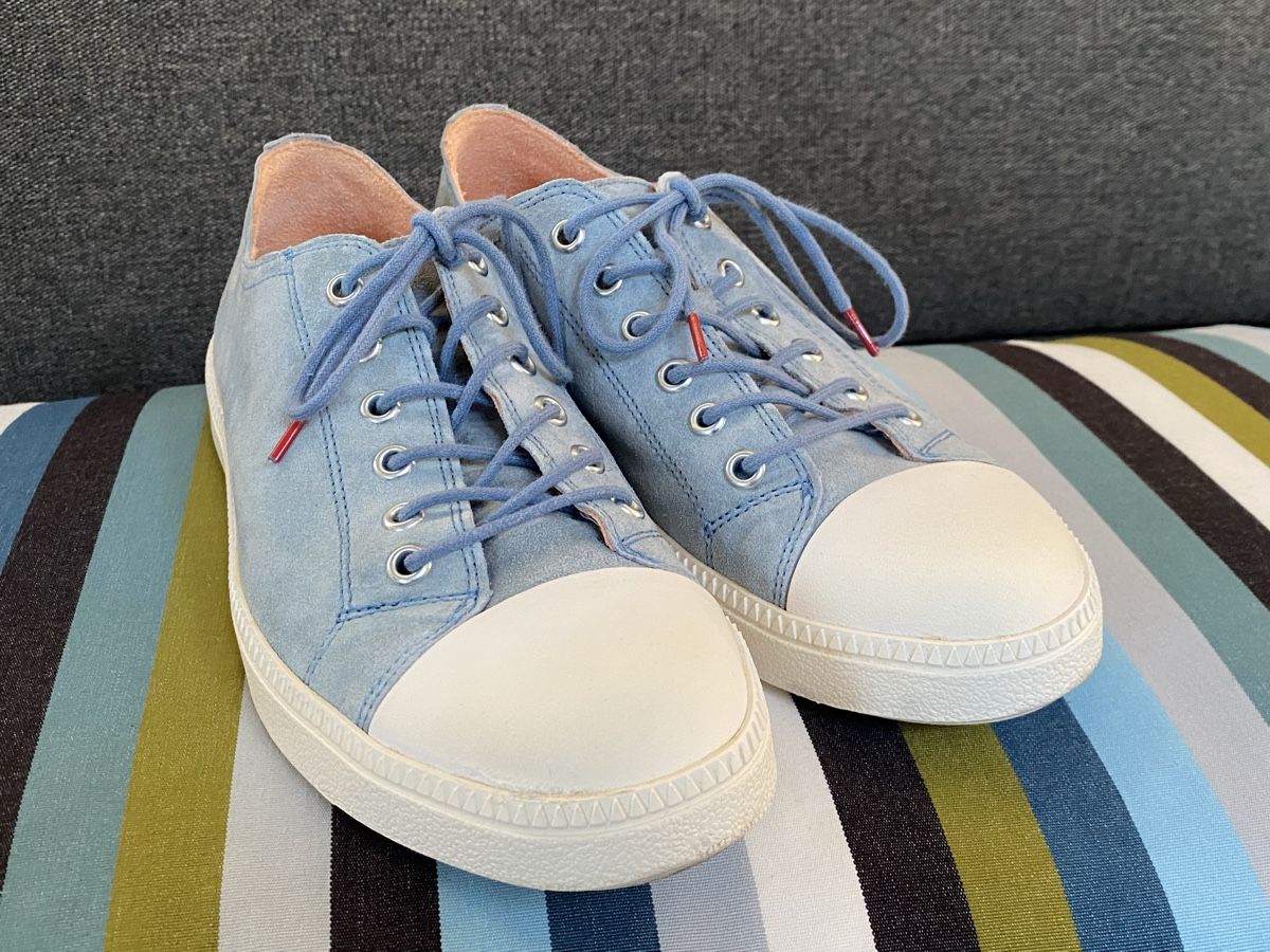 Think Scarpe da donna: Think! Sneaker aus Wildleder hellblau Grösse 38 – Usato da Buochs venduto da H16 3