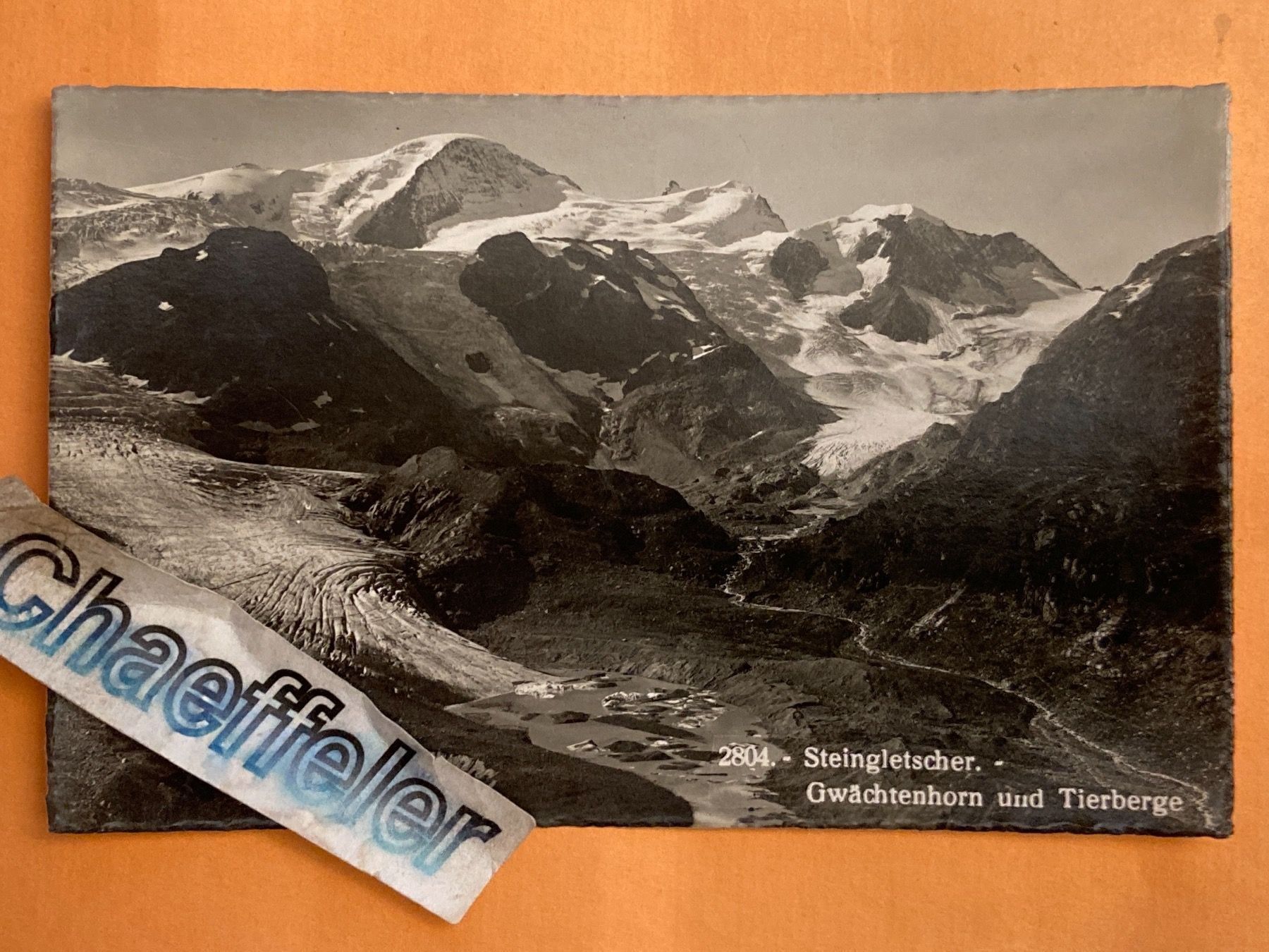 Cartoline postali: 2804. - Steingletscher. - Gwächtenhorn - – Usato da Zürich venduto da Chaeffeler