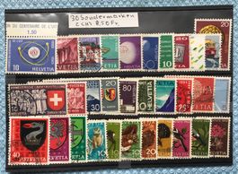 30 Briefmarken Schweiz Sondermarken gebraucht sortiert