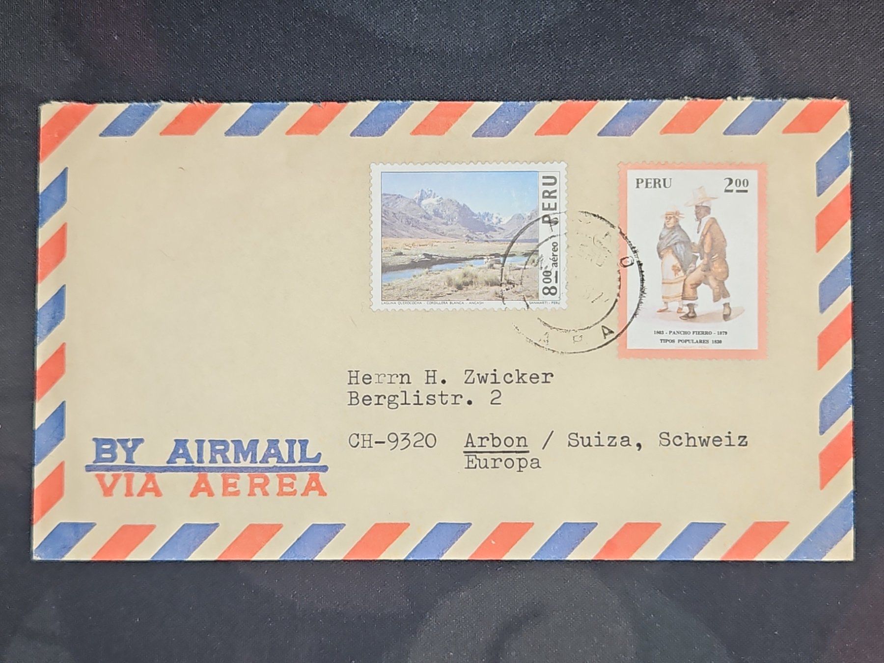 Tutti i francobolli: CL25 Enveloppe + Timbre Peru 19xx – Usato da Cousset venduto da Patrick_Collections