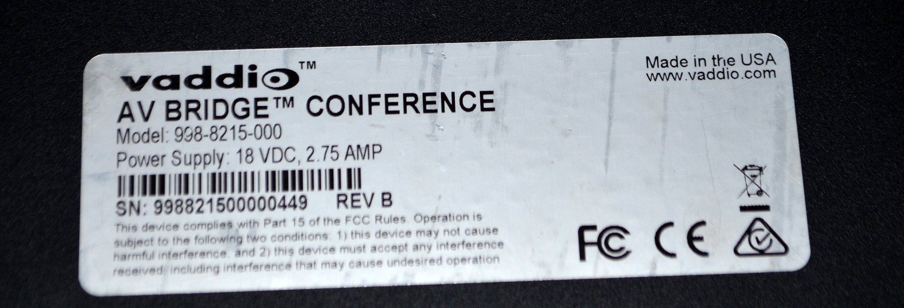 Audio- & Mediensysteme: Vaddio AV Bridge Conference HD Media Streaming Solution – Gebraucht aus Collonges von arashee 3