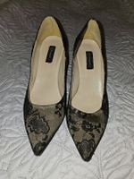 Escarpins noirs dentelle élégants, pointus 👠