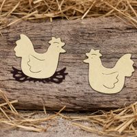 Stanzschablonen-Set Hühner mit Nest