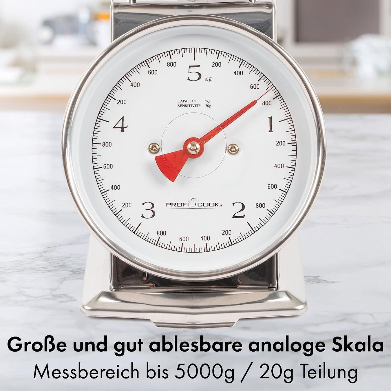 Bilance da cucina: Retro Küchenwaage ohne Strom gut Ablesbar – Nuovo e nell'imballaggio originale da Hundwil venduto da tec_mm27 5