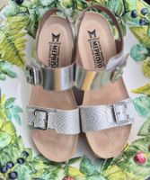MEPHISTO 39 KEILABSATZ SANDALE SANDALETTEN LEDER NEU SCHUHE