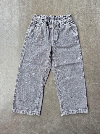 Wide Leg Paperbag Jeans von H&M Gr. 116
