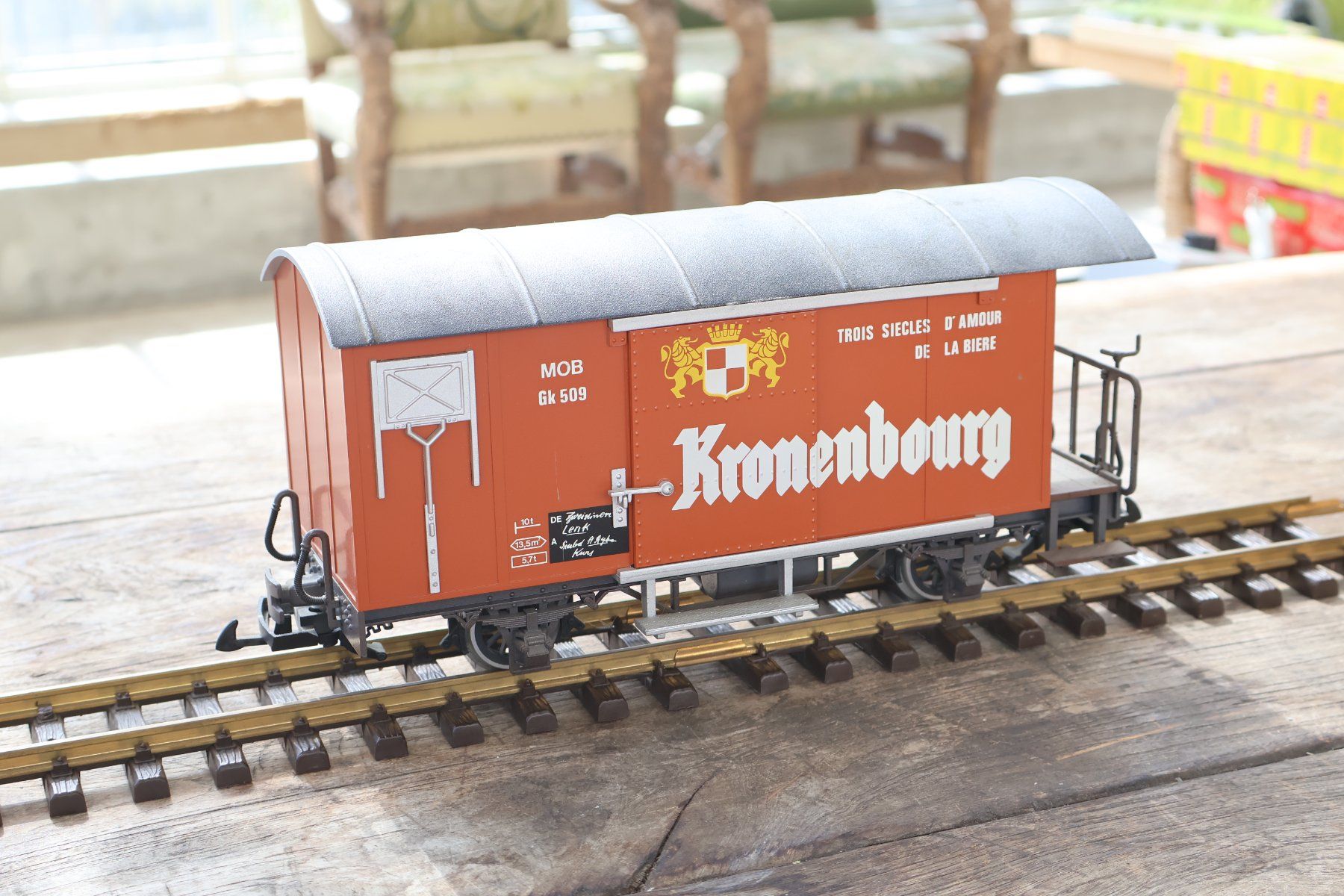 LGB Modellini di ferrovie: LGB MOB Güterwagen + Metallachsen – Usato da Winterthur venduto da Monstera 5