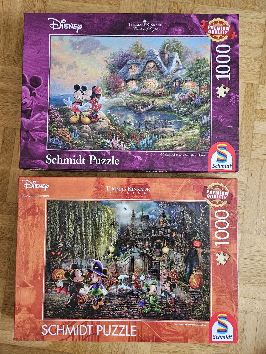 Disney Puzzles: 2x Schmidt Puzzle Disney Thomas Kinkade 1000 Teile – Gebraucht aus Basel von Semmel77