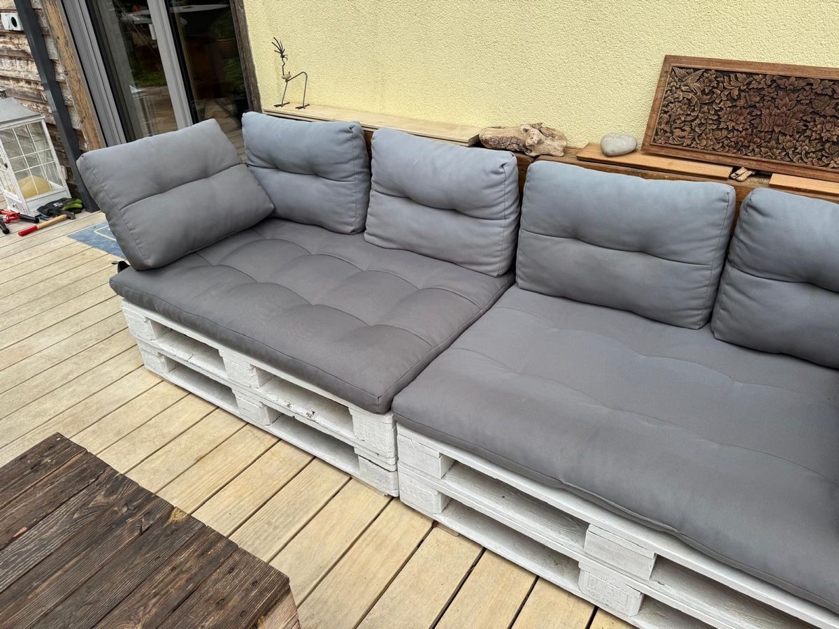 Pallets: Euromöbel Palettensofa mit Tisch  – Usato da Buchberg venduto da tan_b7kv 2