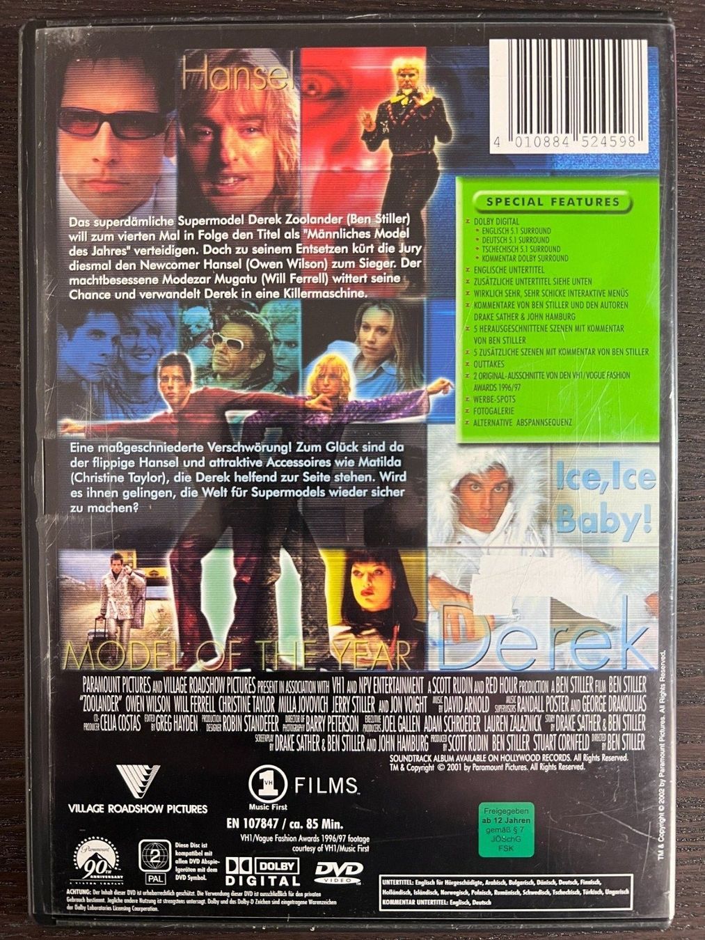 Tutti i DVDs: Zoolander – Usato da Zürich venduto da FilmFreunde 1