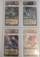 Lorcana D23 – 4 cartes gradées / Lot premium 10/9.5/10/10