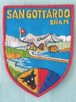 Vintage Badge Wappen SAN GOTTARDO ST. GALLER STICKEREI