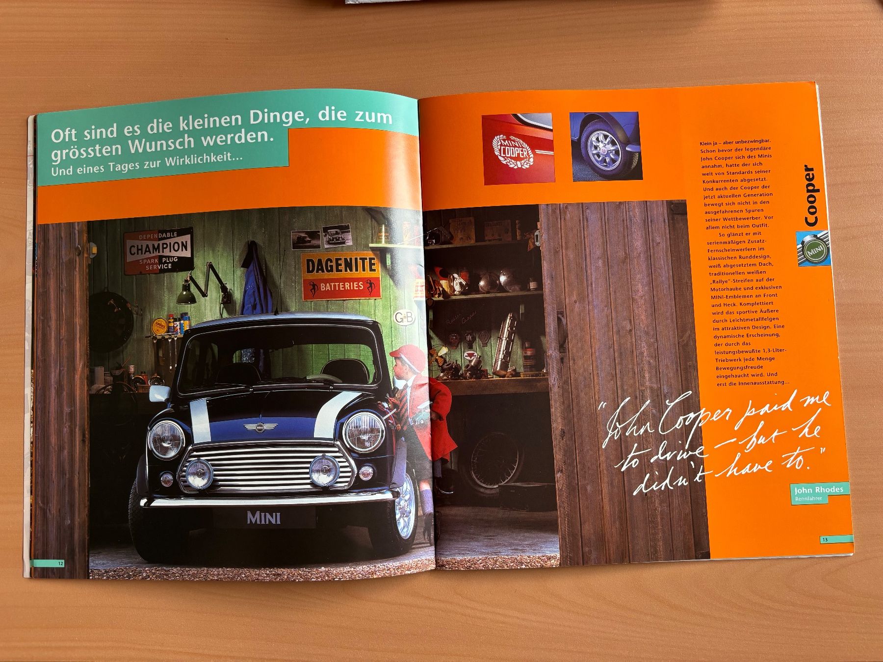 Mini Documenti: Mini Prospekt Deutsch 1998 Mini MPi – Usato da Neuenegg venduto da Puerror 4