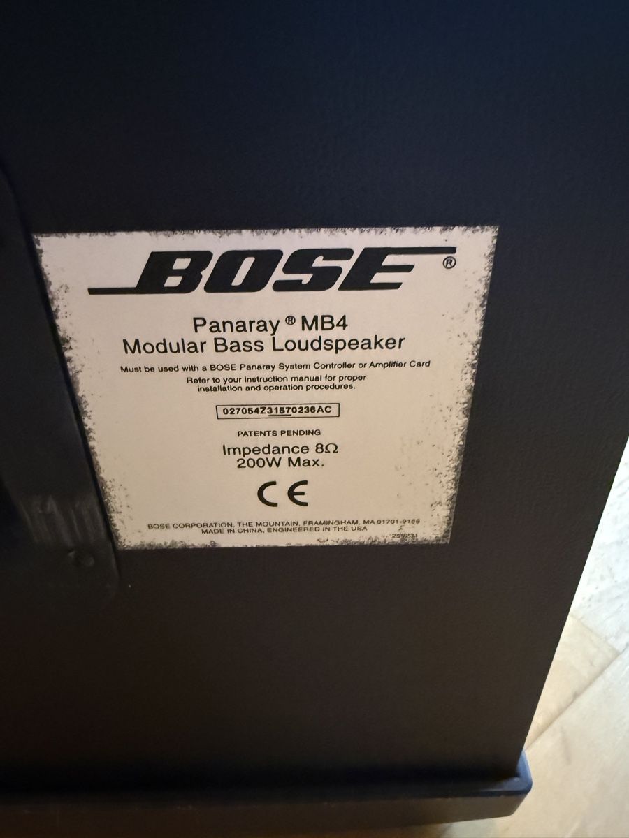 Bose Casse acustiche: Bose Subwoofer MB4 – Usato da Hohenrain venduto da Boerri 5