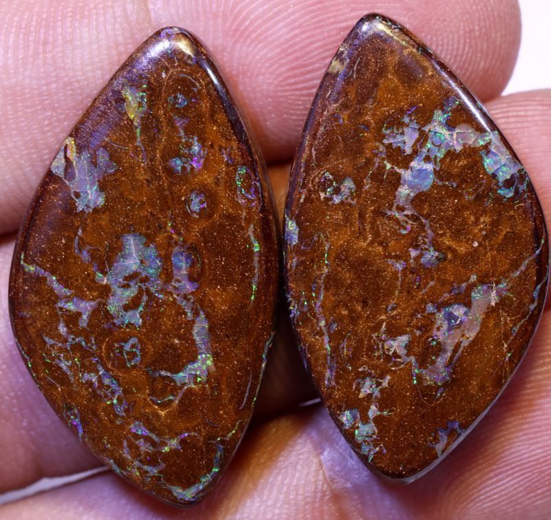 Pietre preziose: Australischer Boulder Opal Paar 46.15Cts – Nuovo (secondo la descrizione) da Bern venduto da Grindelwaldaus 2