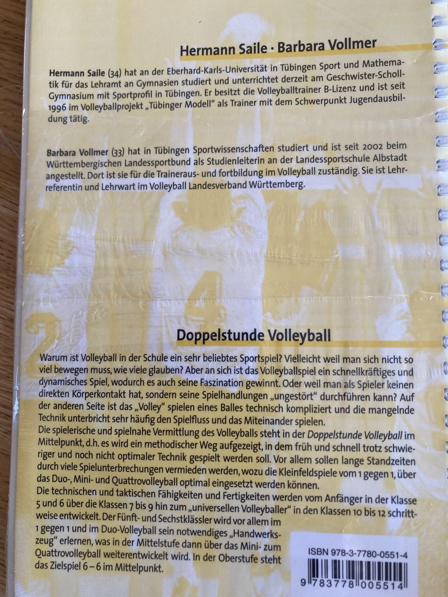 Libri: Volleyball Doppelstunde – Nuovo e nell'imballaggio originale da Effingen venduto da Fylarama 1