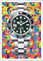 Death NYC Ltd Ed Pop Art Druck " Vuitton Murakami Rolex GMT