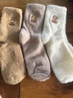3x Kuschelsocken - flauschig weich-Wohlfühlen- Zeit für Dich