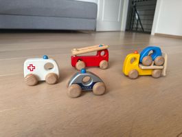 Bajo Emergency Vehicle Set – Hochwertiges Holzspielzeug